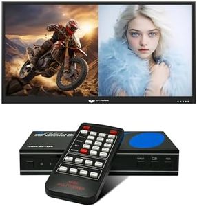 OREI 4K HDMI Multi Viewer 2 in 1 Out Switcher 2 Ports Seamless IR Remote Support 4K @ 60Hz 1080P for PS4/PC/DVD/Security Camera HDMI Switch Optical Audio L/R Output - (UHD-201MV)