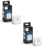 Philips Hue Indoor Motion Sensor with Wireless Control, Smart Lighting Accessory, White – 2 Pack