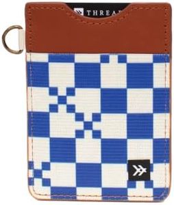 Slim Minimalist Elastic & Leather Vertical Wallet with RFID for Men & Women | Small Credit Card Holder for Front Pocket (Odyssey)