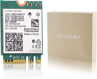 EDUP WiFi 6E Wireless Card Intel AX210 NGW Bluetooth 5.3 Tri-Band 5400Mbps Network Adapter for Laptop Support Windows 10/11 (64bit) M.2/NGFF