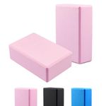 toptry Yoga Blocks Set of 2, High Density EVA Foam Fitness Brick - Get Support, Balance, Stability, Stretching for Yoga, Pilates, Meditation - Durable and Lightweight