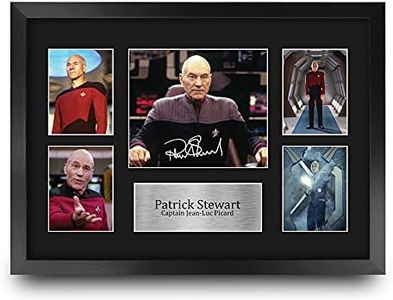 HWC Trading FR A3 Patrick Stewart Star Trek Jean-Luc Picard Gifts Printed Signed Autograph Picture for TV Show Fans - A3 Framed