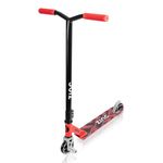 Zinc Stunt Scooter - Lightweight aluminium, Kick scooter, Freestyle Scooter, 360 dergree rotatinig deck, non-slip grips, Multiple colours, Kids and Adult, Red, Icon