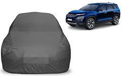 Auto Hub Tata Safari New (Model : 2021-Till Date) Car Cover Waterproof/Safari New Car Cover/Car Cover Safari New Waterproof/Safari New Cover/Car Cover Safari New (Grey)