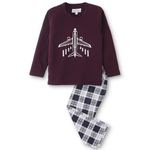 NITE FLITE Boys' Airplane Printed 100% Cotton Nightwear Full Sleeve | Top and Pyjama Set (Multicolored,10)