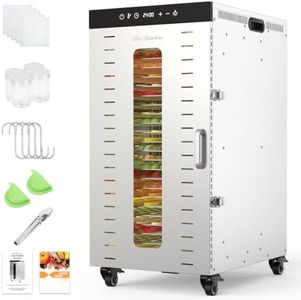 BriSunshine 24-Tray Commercial Food Dehydrator, 39.3ft² Drying Space