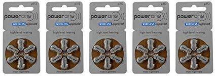 PowerOne Size 312 Hearing Aid Batteries - 30 count by Power One