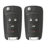 Garage2go Replacement for Entry Remote Flip fits Buick Allure Encore Lacrosse Regal Verano/Chevy Camaro Cruze Equinox Impala Malibu Sonic/GMC Terrain OHT01060512 (2 Pack)