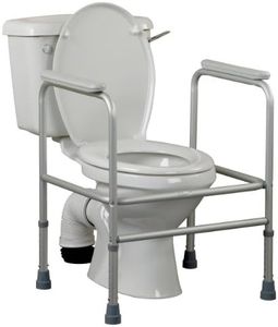 HOMECRAFT Adjustable Toilet Surround Frame, Bathroom Mobility Aid, Rail and Grab Bar, For Elderly and Disabled