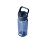 YETI Yonder 600 ml/20 oz Water Bottle with Yonder Straw Cap, Navy