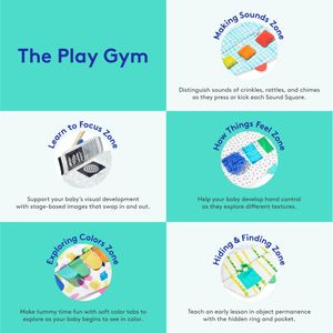 LOVEVERY Play Gym – Baby Activity Mat with Developmental Toys