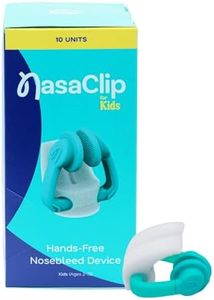 NasaClip Nosebleed Treatment for Kids 2-13 – Hands-Free Nasal Relief, Stop a Nosebleed Fast – ER Doctor Designed for Healthcare Pro, Sports or Home Use – 10 Individually Wrapped Reusable Devices