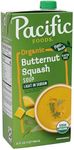 Pacific Foods Organic Butternut Squash Soup, Plant Based Light Sodium Soup, 32 oz Carton