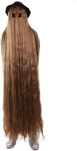 HPO Men's or Women's Dapper Creature Playboy Wig Collection, Long or Short Styles, Brown (Extra Long), 66 Inch