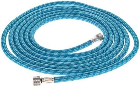 Master Airbrush Super Premium 6 Foot Nylon Braided Airbrush Hose with Silicone Tubing - Standard 1/8" Size Fitting Ends, Flexible, Durable, Kink Resistant - Connect to Air Compressors and Airbrushes