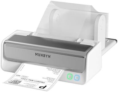 MUNBYN RW405B Bluetooth Thermal Label Printer with Paper Holder, Replaceable Print-Head 4x6 Wireless Shipping Label Printer for Small Business, Compatible with Mac, Windows, iPhone, Android, Chrome
