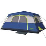 BeyondHOME Tent, 8 Person 60 Sec Setup Family Camping Tent, Waterproof & Windproof Tent with Top Rainfly, Upgraded Ventilation System, Instant Cabin Tent for Camp Backpacking Hiking Outdoor, Navy Blue