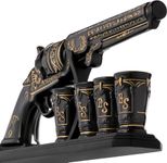 Pistol Gun Decanter Set with Glasse