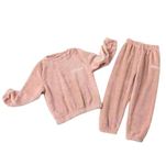 Baby Boys and Girls Unisex Soft Winter Wear Dress Clothing Set | Full Sleeves T-Shirt + Full Lowers Pyjama Pants Sets(Pack of 1) (3-4 YEAR, Peach)