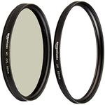 Amazon Basics Circular Polarizer Filter - 82 mm and UV Protection Filter - 82 mm