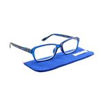 ESPERTO READERS Martina Reading Glasses – Ultra Light Weight For Men & Women – Blue Frame (+2.50)