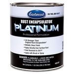 Eastwood Rust Encapsulator Platinum Gallon | UV Resistant Aluminum Finish Rust Preventive Coating | Easy Apply High-Tech Formula Automotive Paint to Stop Rust | Rust Remover for Metal Structures