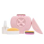 Alleyoop Portable Travel Razors For Women - Perfect For Touch Ups On-The-Go - Includes Refillable Blades, Moisturizing Bar & Water Spray Bottle - Safe For All / Sensitive Skin Types (Dusty Pink)