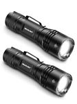 GearLight Tac Led Tactical Flashlight [2 Pack] - Single Mode, High Lumen, Zoomable, Water Resistant, Flash Light - Camping, Outdoor, Emergency, Everyday Flashlights With Clip, Aluminum, 1040 Lumen