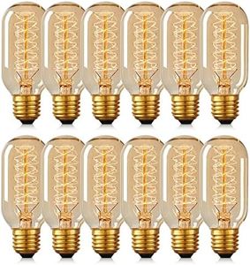 DORESshop Edison Bulbs, Light Bulbs, Incandescent, Warm White, 40 Watt