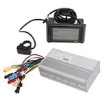 Bike Motor Conversion Kit, LCD Panel for Bike 1000W Motor, 36V/48V 30A Square Controller Power Speed Assist Bicycle Accessory