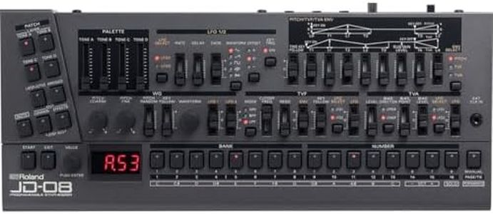 Roland JD-08 Tabletop Sound Module Boutique Synthesizer – Compact, Lightweight, Modern with New Effects and Polyphonic Sequencer