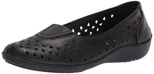 Propét Women's Cabrini Loafer Flat, Black, 6.5 XX-Wide