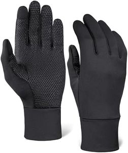 Tough Outdoors Running Gloves for Men & Women - Winter Glove Liners & Touchscreen Gloves - Lightweight Gloves & Hiking Gloves