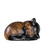 Kriss Art Pet Urns,Sleeping Resin Cremation Cat Urn, Cat Urns for Ashes, Small Animal Urn