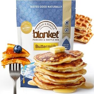 Blanket Pancakes and Waffle Mix – Buttermilk Flavored – Just Add Water, No Preservatives – Clean Breakfast Staple with Homestyle Taste – Non-GMO, Comfort Food Classic – 16 oz (1 Pack)