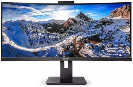 PHILIPS 3440 x 1440 Resolution Curved UltraWide LCD QHD Monitor, 34-Inch, Black