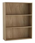 URBNLIVING Wide 3 Shelf Tier Wooden Bookcase Cabinet Storage Shelving Display Shelves Unit