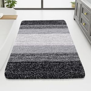 Arotive Microfiber Bathroom Rugs, Shaggy Soft Absorbent Bath Rug, 70x46