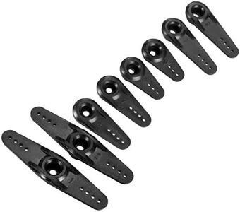 uxcell Plastic Servo Arm 24T Black, 3mm Hole Single/Double Arm for 1 Set