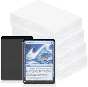 YSWOVUO 400 Piezas Soft Fundas para Cartas, 66 x 91mm Tamaño Estándar Fundas para Tarjetas, Protectores Card Sleeves para Gathering Compatible con Pokemon Yu-Gi-Oh Magic MTG, Transparente