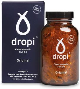 Dropi Pure Icelandic Cod Liver Oil Extra Virgin - 180 Capsules