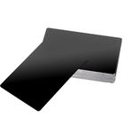 100 Pack Metal Engraving Business Cards Black Blanks Aluminum Sheet Blank Laser Engraving Metal Tags Materials for CNC Engraver Laser Engraving Blanks DIY Gift Cards Thickness 0.21 mm/ 0.01 inch