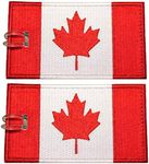 Luggage Tags, Canadian Flag, Embroi