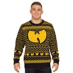 Wu Tang Clan Killer Bees Adult Black and Yellow Ugly Christmas Sweater, Black/Yellow, X-Large