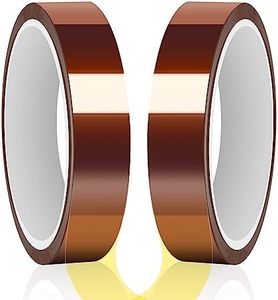 HTVRONT Heat Tape for Sublimation - Heat Resistant Tape 2 Rolls 20mm x 33m Sublimation Tape, No Residue Heat Transfer Tape for Sublimation Tumblers Blanks Mugs Fabrics, HTV Heat Press Heating Tape