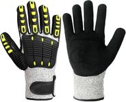 Lobster Gloves for Diving, Puncture and Cut Resistant Fishing Spearfishing Freediving Scuba Diving Gloves, Fully Coated Safety Work Glove for Men Women (L)