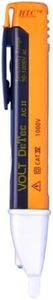HTY® HTC AC-II Non-Contact Voltage Tester, Electrical Voltage Detector Pen 12-1000V AC Inductive Electric Tester Pen Digital Multi-meter Volt Meter with Alarm Mode Live/Null Wire Judgment