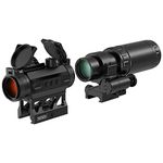 Feyachi V30 2MOA Red Dot Sight with M37 1.5X - 5X Magnifier Combo, Absolute Co-Witness