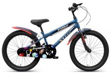 Ninety one Starship Kids Cycle in 20t Wheel Size in matt Blue Colour in Alloy Steel Frame for Age Group 7 to 9 Years