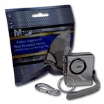 Minder® 140db Police Approved Mini Minder Loud Personal Staff Panic Rape Attack Safety Security Alarm Keyring - Secured by Design Approved (Police Preferred Specification) (Silver)